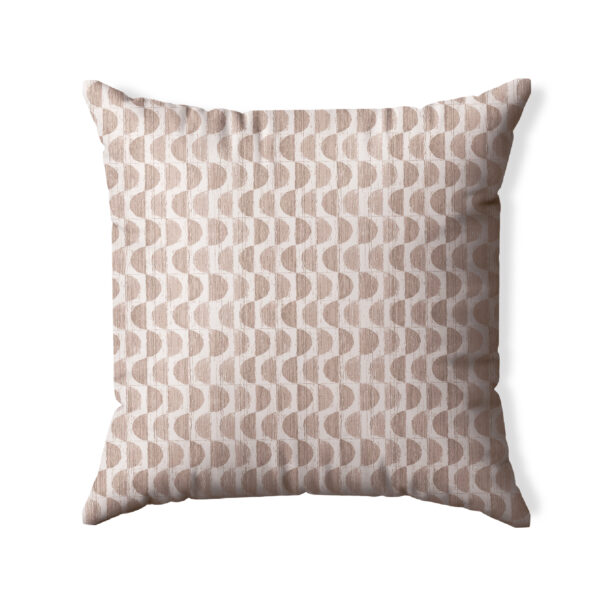 Beige cushion home decor, on a bench GLISTER Half-Circle Cushion