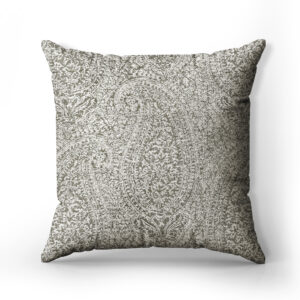 Beige cushion home decor, on a bench ROSEMARY Paisley Cushions